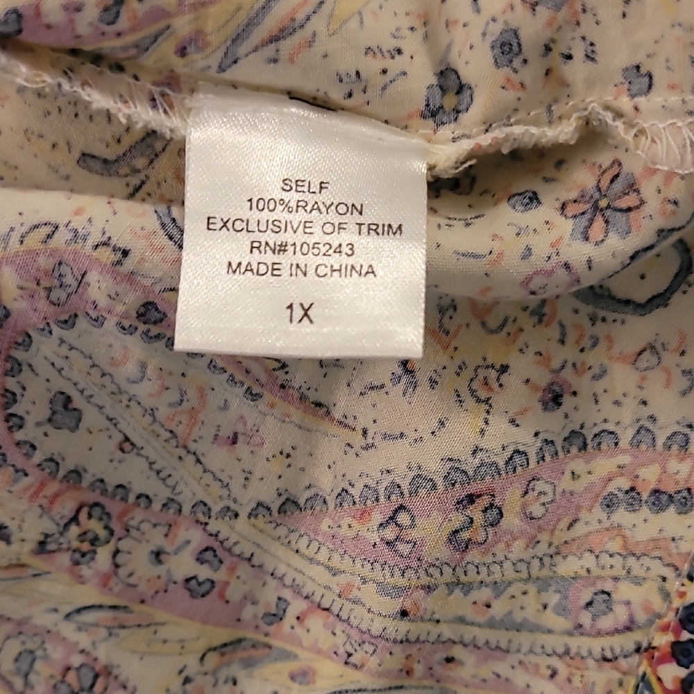Bobeau Multicolor Paisley Kimono - Picture 5 of 8